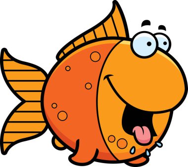 Aç karikatür Goldfish
