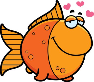 Çizgi film Goldfish aşık