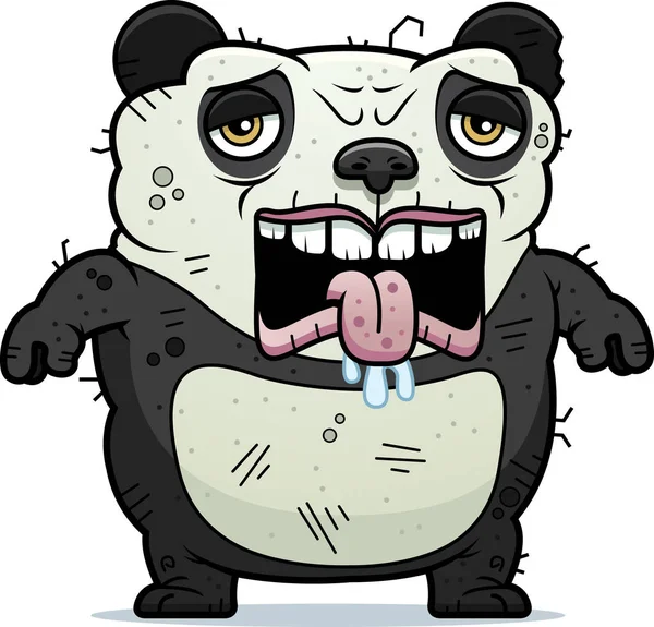 累了丑陋的熊猫 — 图库矢量图片