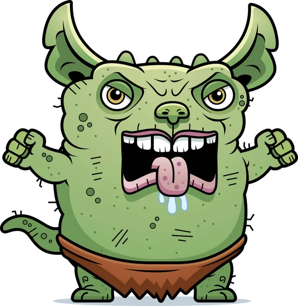 Irritado Gremlin feio —  Vetores de Stock