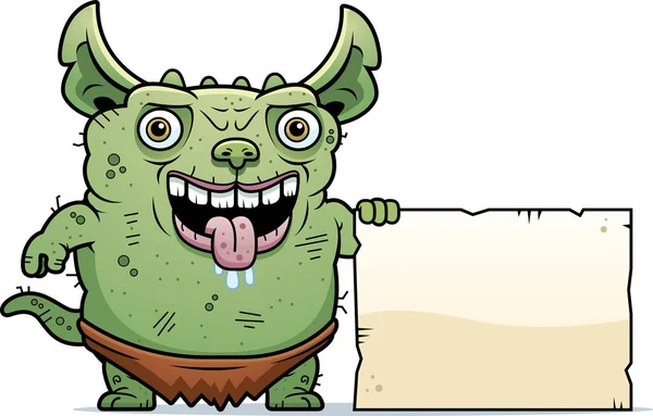 Feo signo de Gremlin — Archivo Imágenes Vectoriales