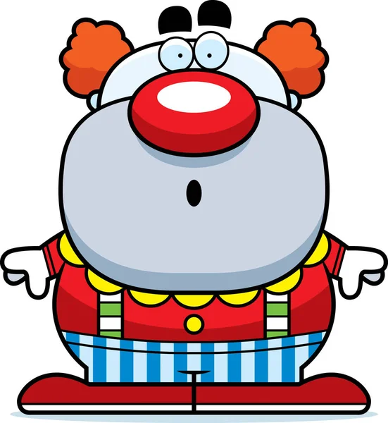 Terkejut Cartoon Clown - Stok Vektor