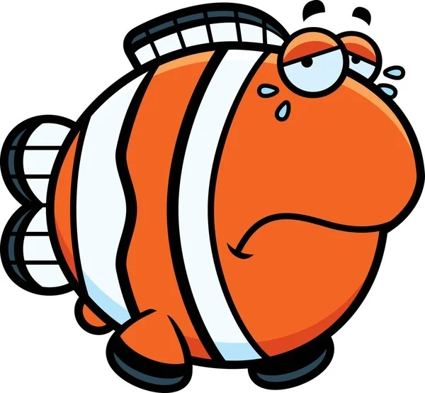 Pláč kresleného Clownfish — Stockový vektor