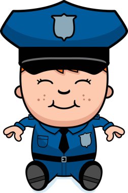 Polis memuru oturan