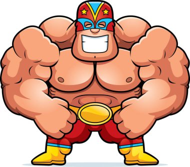 Çizgi film Luchador esneme