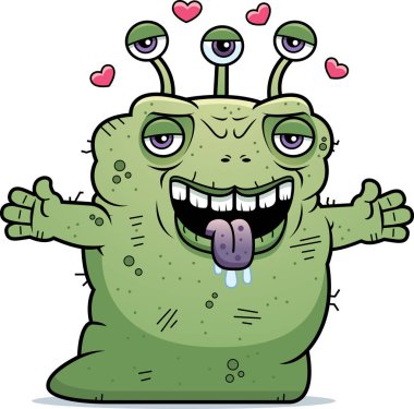 Çirkin uzaylı sarılmak