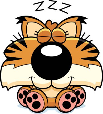 Çizgi film Lynx uyuklayan