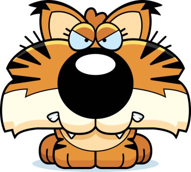 Çizgi film Lynx kızgın