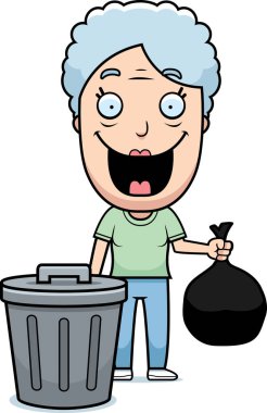 Çizgi film büyükanne çöp