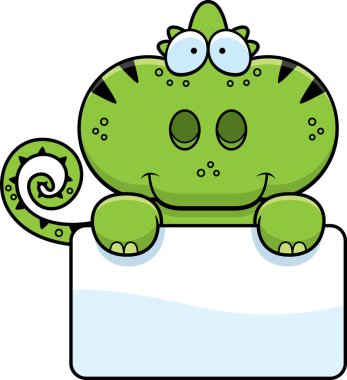 Çizgi film bukalemun işareti