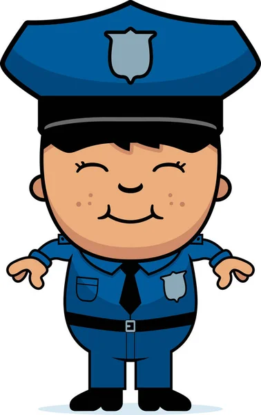 Boy Police Officer — Stock Vector