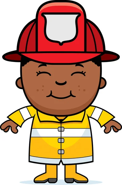 Πυροσβέστης αγόρι καρτούν — Διανυσματικό Αρχείο