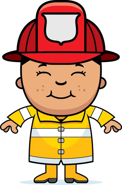Πυροσβέστης αγόρι καρτούν — Διανυσματικό Αρχείο