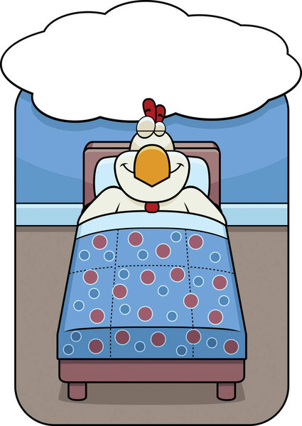 Cartoon Chicken Bed