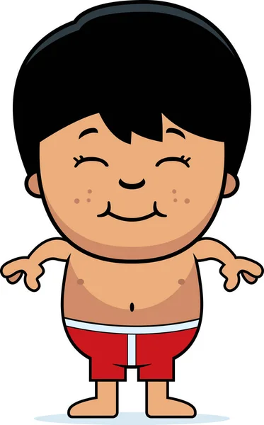 Boy in Swimsuit — Stock Vector