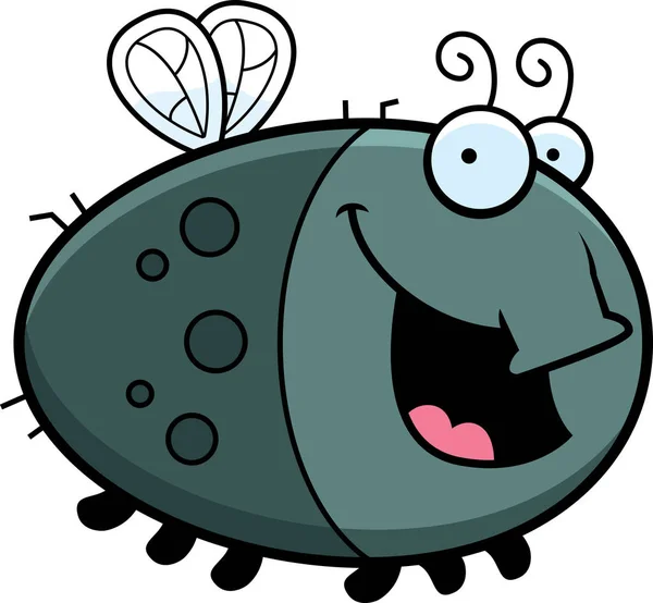 Cartoon Fly Sourire — Image vectorielle