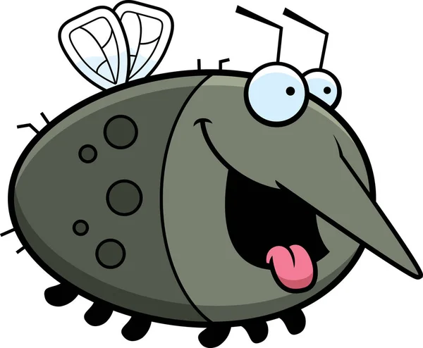 Mosquito hambriento de dibujos animados — Archivo Imágenes Vectoriales
