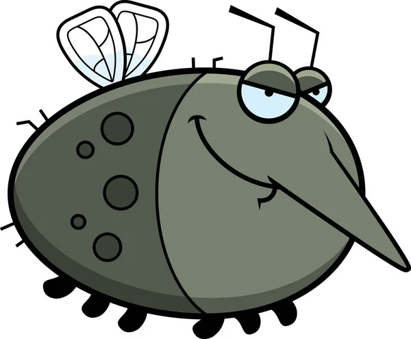 Mosquito de dibujos animados Sly — Vector de stock