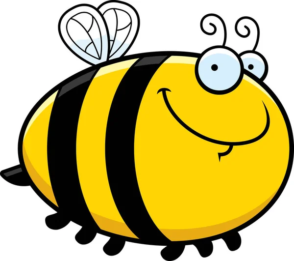 Happy cartoon bee — Stockvector