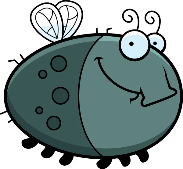 Szczęśliwy kreskówka mucha — Wektor stockowy
