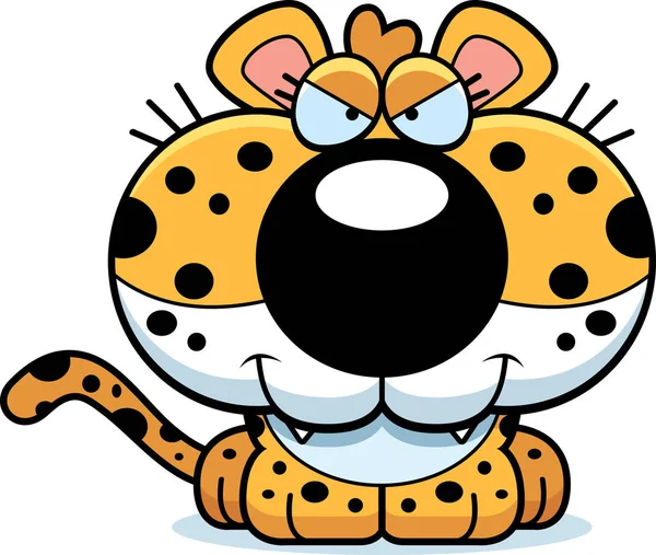 Dibujos animados Sly Leopard — Vector de stock