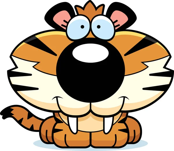 Saber - dişli kaplan gülümseyen