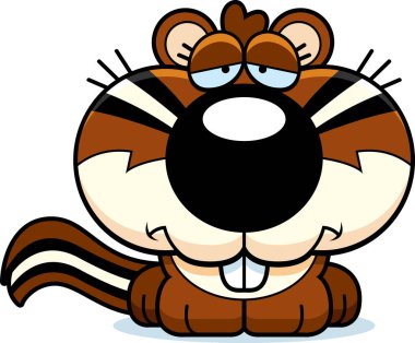 Çizgi film üzgün sincap