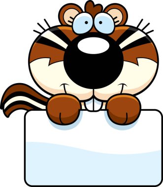 Çizgi film sincap işareti