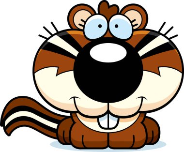 Çizgi film sincap gülümseyen