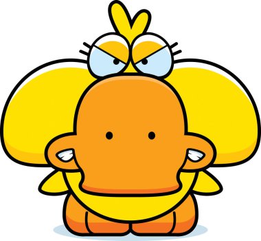 Çizgi film kızgın ördek yavrusu