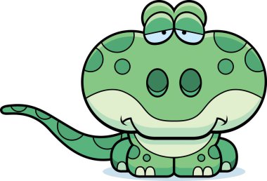 Çizgi film üzgün Gecko