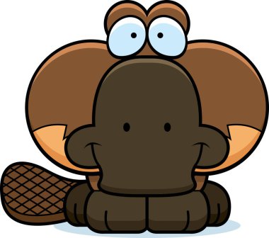 Çizgi film Platypus gülümseyen