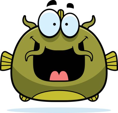 Mutlu küçük yayın balığı