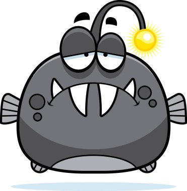 Üzgün küçük Viperfish