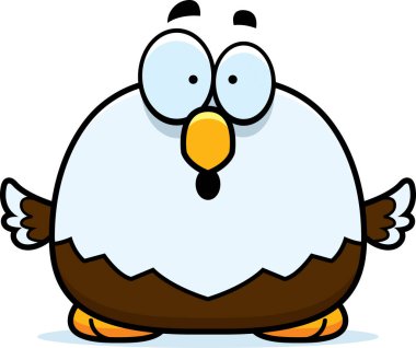 Sürpriz küçük kel kartal