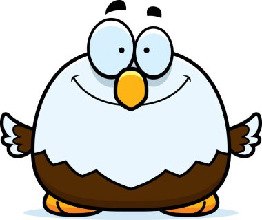 Gülümseyen küçük kel kartal