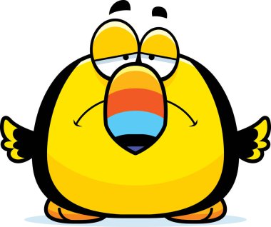 Üzgün küçük Toucan