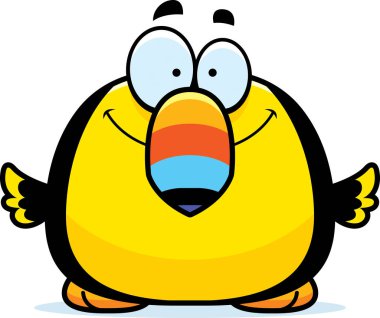 Gülümseyen küçük Toucan