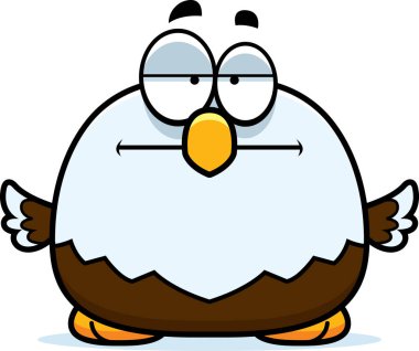 Sıkılmış küçük kel kartal