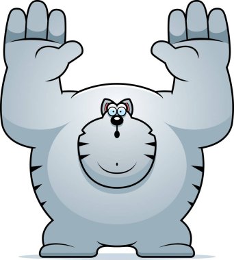 Karikatür kedi teslim