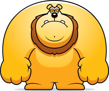 Üzgün çizgi film aslan