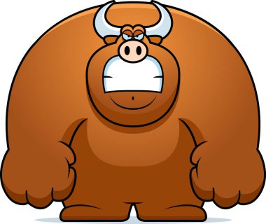 karikatür Kızgın Boğa