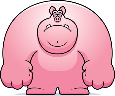 Üzgün çizgi film domuz