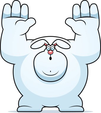 Karikatür tavşan teslim