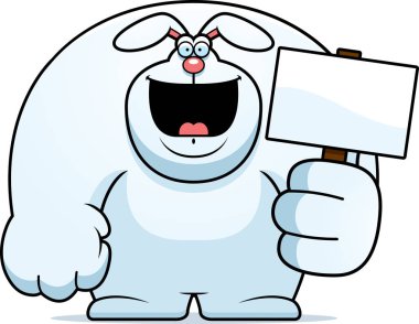 Karikatür tavşan işareti