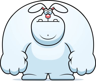 Karikatür tavşan ayakta