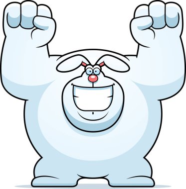 Karikatür tavşan kutluyor