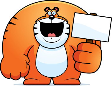 Çizgi film Tiger işaret