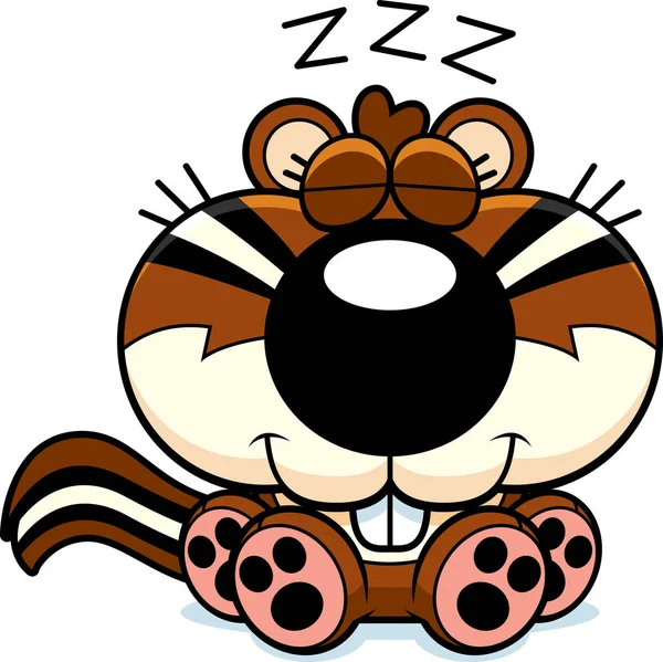 Çizgi film sincap uyuklayan