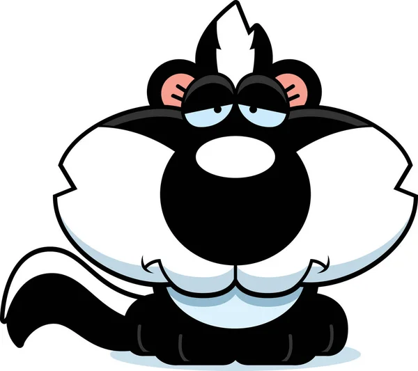 Dessin animé Skunk triste — Image vectorielle